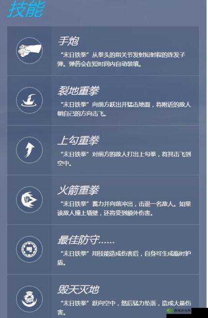 关于末日铁拳在守望先锋中的强力连招技巧推荐
