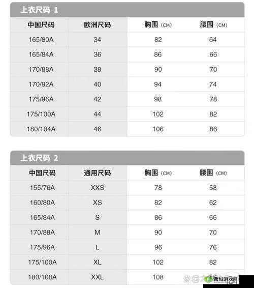 精细亚洲尺码欧洲尺码的对照:全面解析两者差异与特点