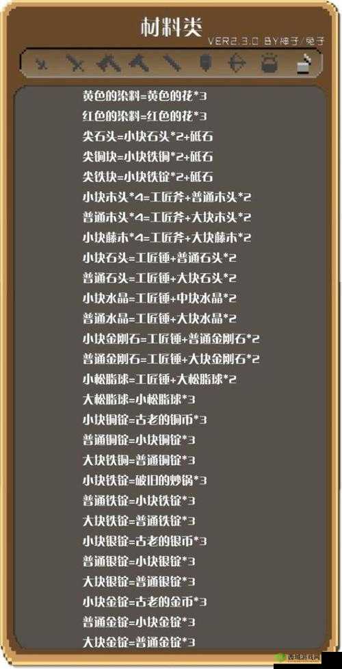 锻冶屋英雄谭,锻造传奇,武器合成公式一览